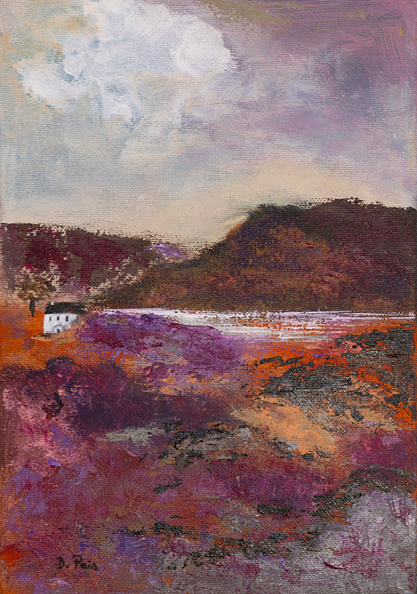 The heather in Pentland Hills